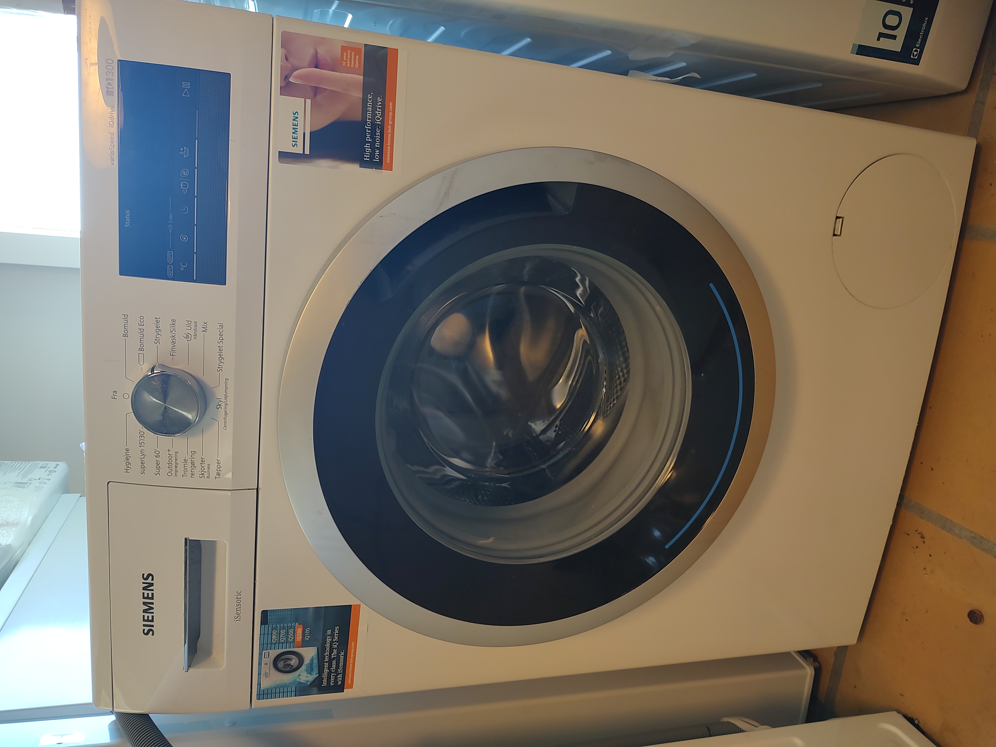 Siemens vaskemaskine 8 kg (F)